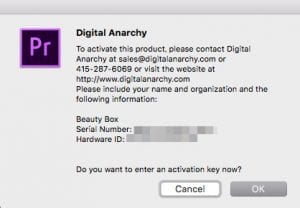 digital anarchy beauty box video serial number