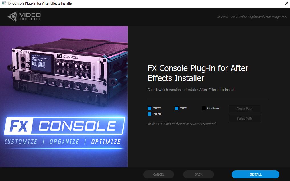 fx console after effects download