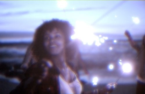 Shimmering Electric Blue