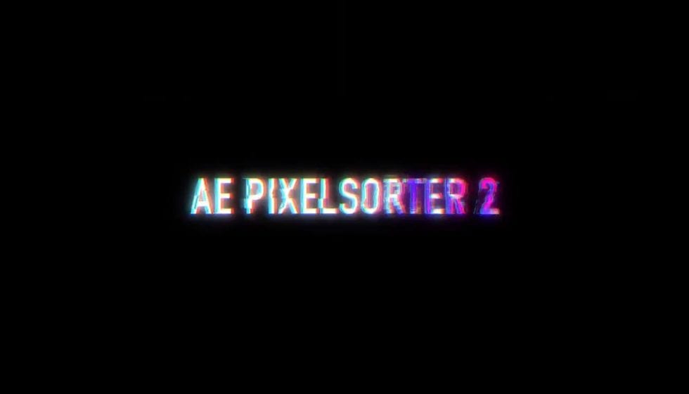 how to get pixel sorter for after effects