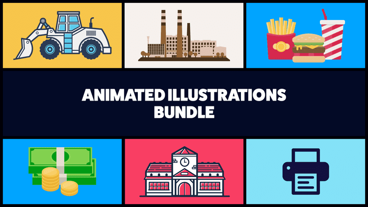 animated illustrations bundle for animation composer free download