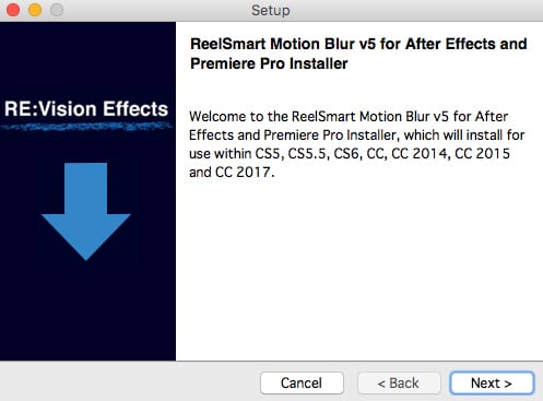 RE:Vision Effects社製品 インストール方法:Step 1