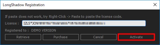 aescripts + aeplugins社 プラグイン製品 ライセンス認証方法:Step 2