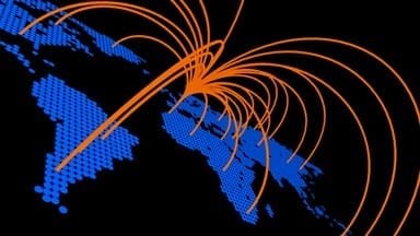 Nodes-World-map-with-Curves