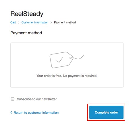 Super Mega社製品 ReelSteady デモ版の申請方法:Step 4