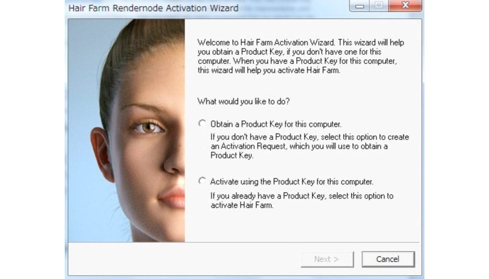 Hair Farm Rendernode ライセンス認証方法:Step 2