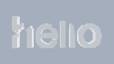 Text Voxels 3