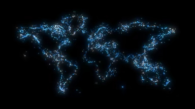 World Map Particles