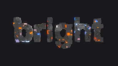 Bright Voxel Text