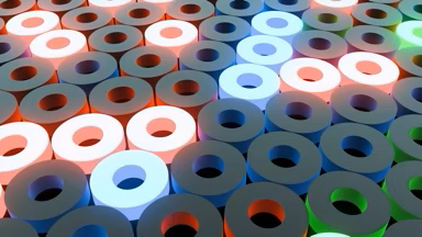 Flashy Circles Grid