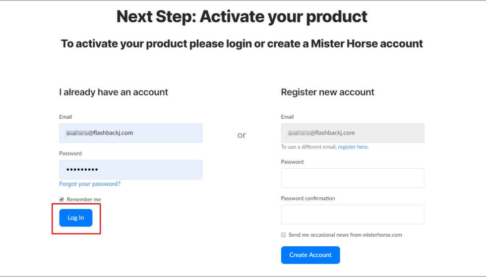 ライセンスの仮登録 & 本登録方法:Step 5
