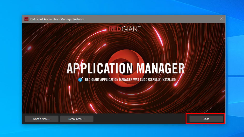 Red Giant Application Managerインストール方法:Step 4
