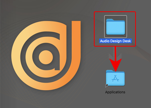 Audio Design Desk インストール方法:Step 3