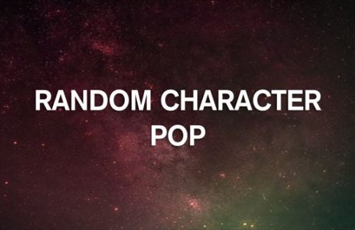 Random-Character-Pop