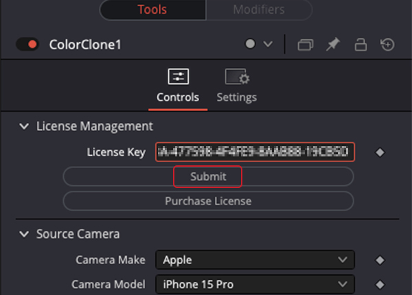 ColorClone ライセンス認証方法:Step 1
