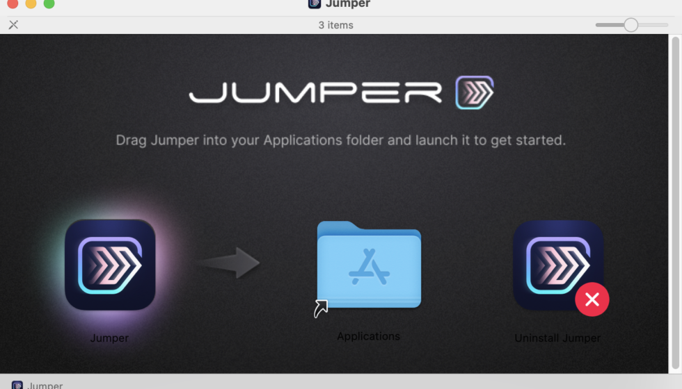 Jumper インストール方法:Step 1