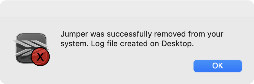Jumper アンインストール方法 (Mac):Step 3