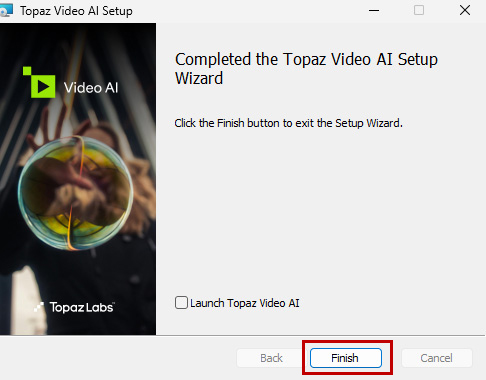 Topaz Video AI インストール方法 <Win>:Step 8
