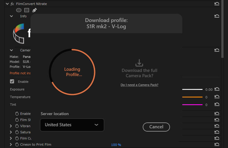 FilmConvert Camera Pack インストール方法：Step 4