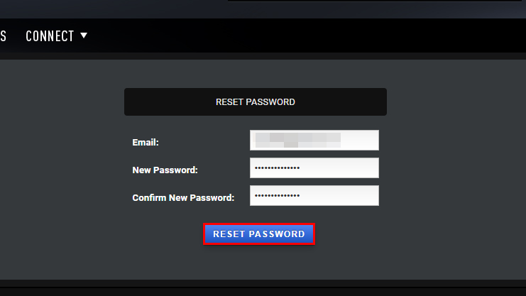 Video Copilot アカウント パスワードリセット方法:Step 5