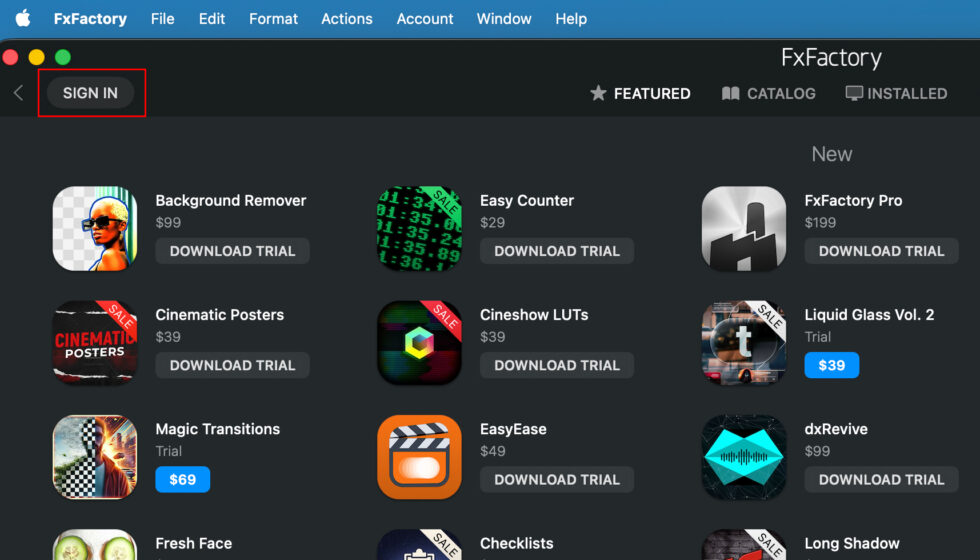 FxFactory アカウント作成方法：Step 1
