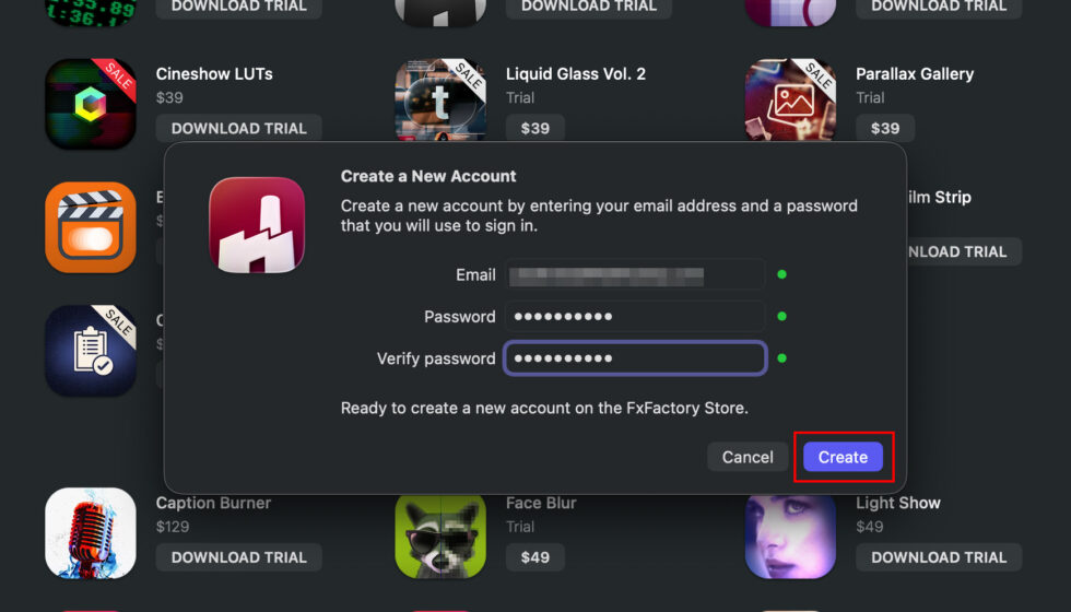 FxFactory アカウント作成方法：Step 3