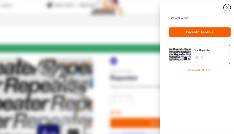 aescripts + aeplugins社 Repeater 入手方法：Step 2