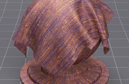 FABRIC-Silk-Dupioni-Orange-Purple
