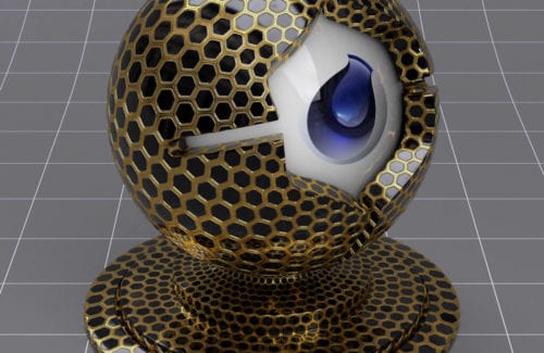 METAL-Gold-and-Plastic-Hexagon-Tiles