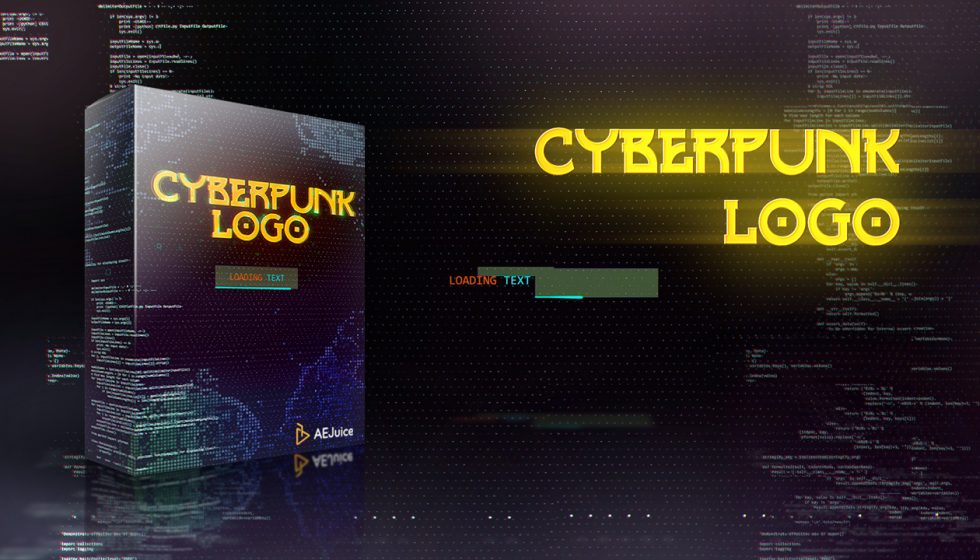 AEJuice Cyberpunk Glitch Logo Animation 発売