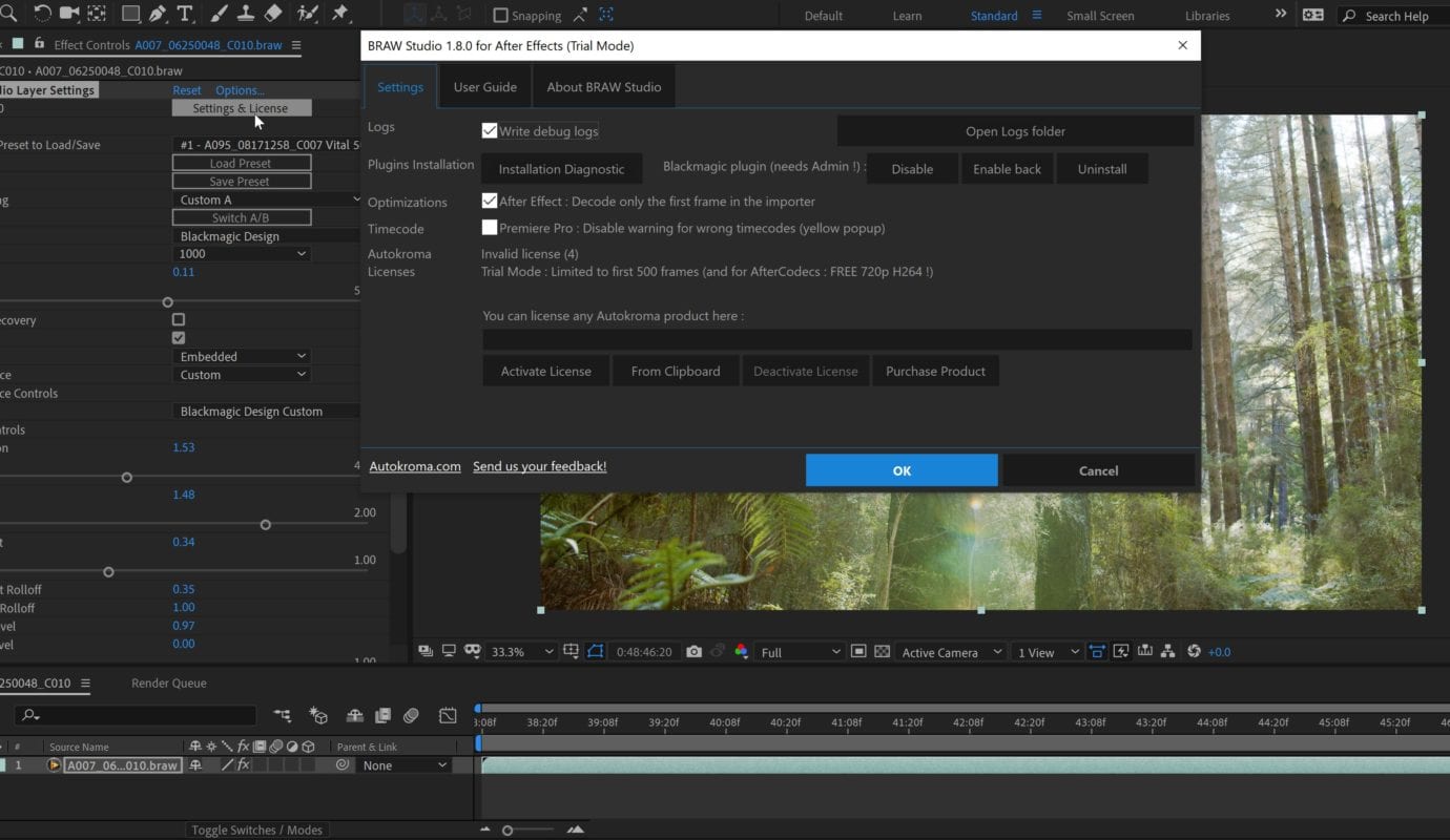 premiere pro braw support